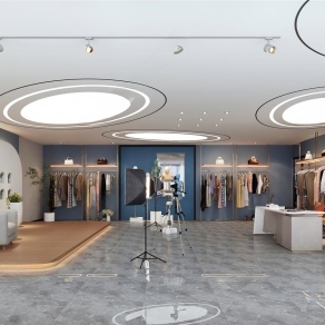 现代直播间3D模型下载